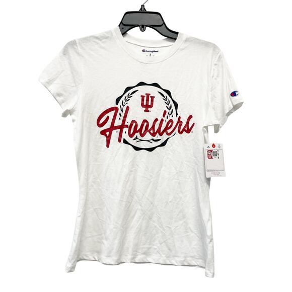 Champion Women's Indiana Hoosiers Graphic Crewneck T-Shirt Size Small - Picture 1 of 5